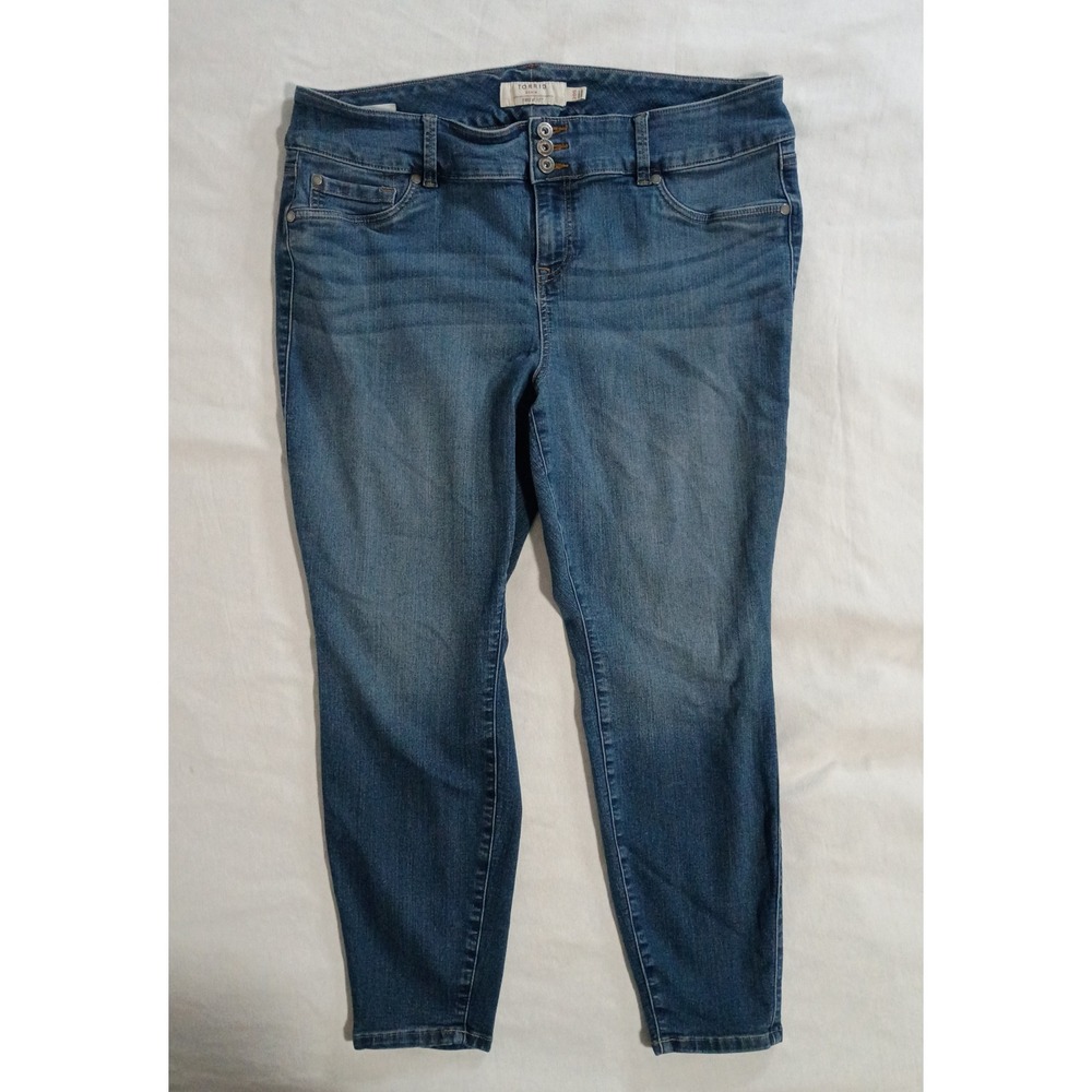 Torrid First At Fit High Rise Jegging Jeans Womens Size 20 Short Medium Wash